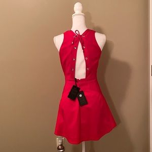 Roberto Cavalli Lace-up Mini Dress